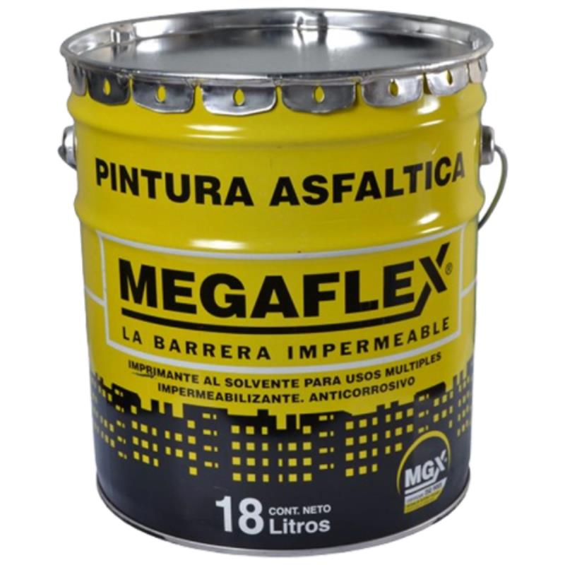 PINTURA ASFALTICA - MEGAFLEX - 18 LTS